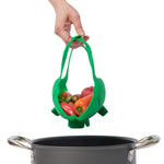 Cuisipro Silicone Vegetable Steamer, Green
