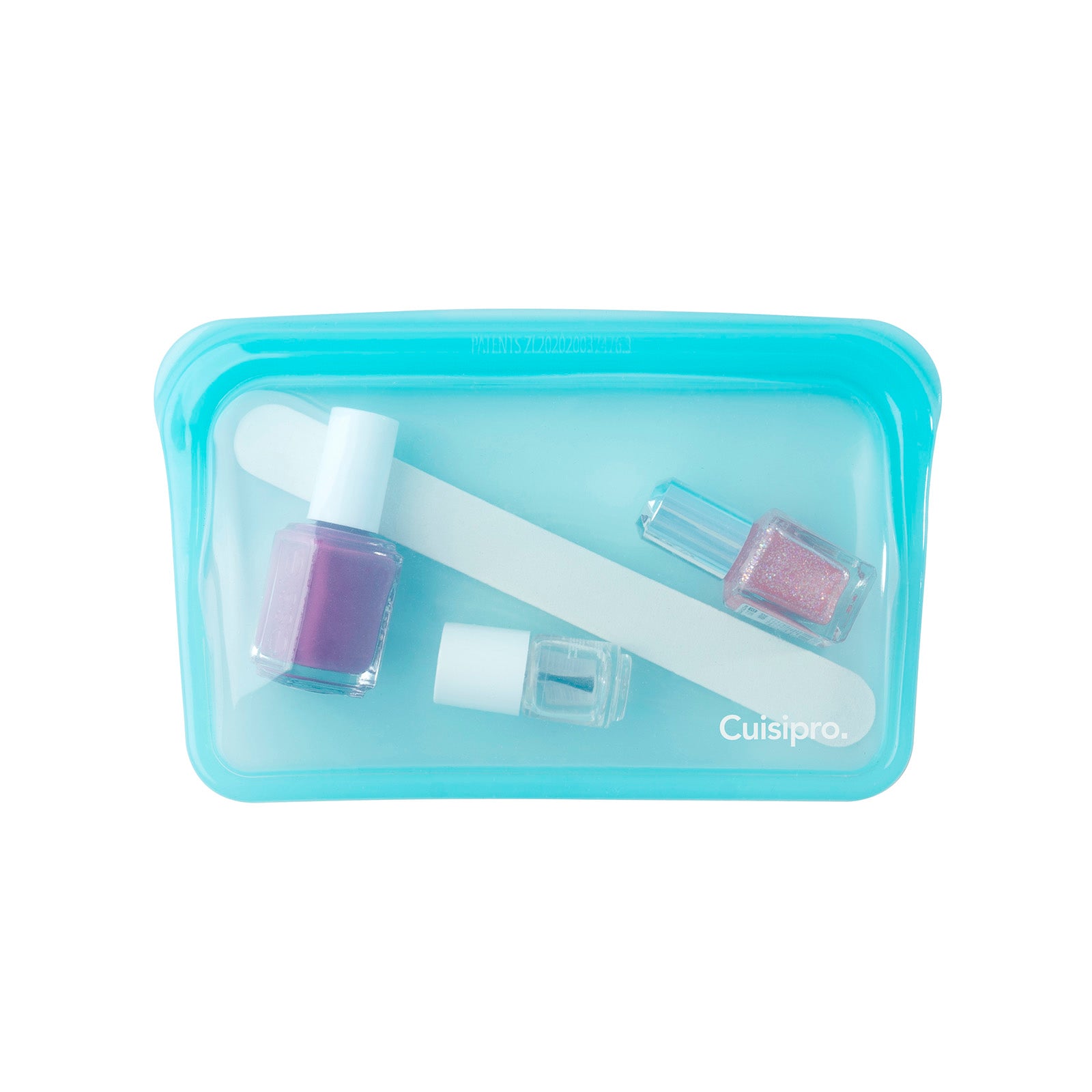 Cuisipro Pack-It Silicone Reusable Storage Bag, 400ml/13.5 oz, Aqua