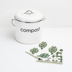 Cuisipro All Purpose Eco-Cloth Sponge Cloth, Green Stripe/Artichoke, Set of 2