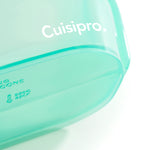 Cuisipro Pack-It Silicone Reusable Stand Up Storage Bag, 1000ml/34 oz, Green