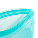 Cuisipro Pack-It Silicone Reusable Stand Up Storage Bag, 1000ml/34 oz, Aqua