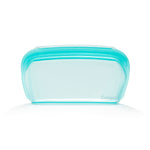 Cuisipro Pack-It Silicone Reusable Stand Up Storage Bag, 1000ml/34 oz, Aqua