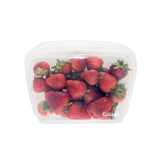 Cuisipro Pack-It Silicone Reusable Stand Up Storage Bag, 1300ml/44 oz, Clear
