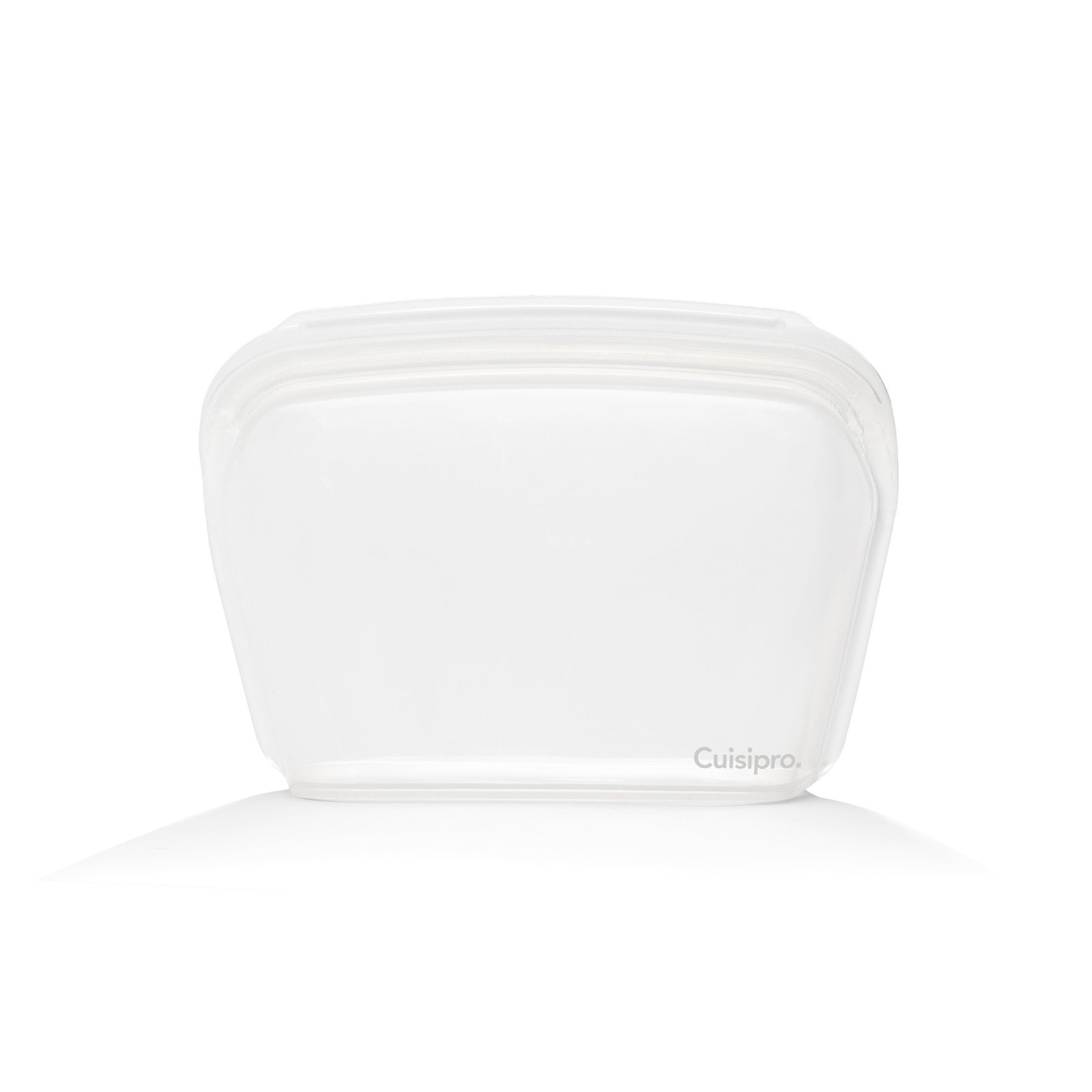 Cuisipro Pack-It Silicone Reusable Stand Up Storage Bag, 1300ml/44 oz, Clear