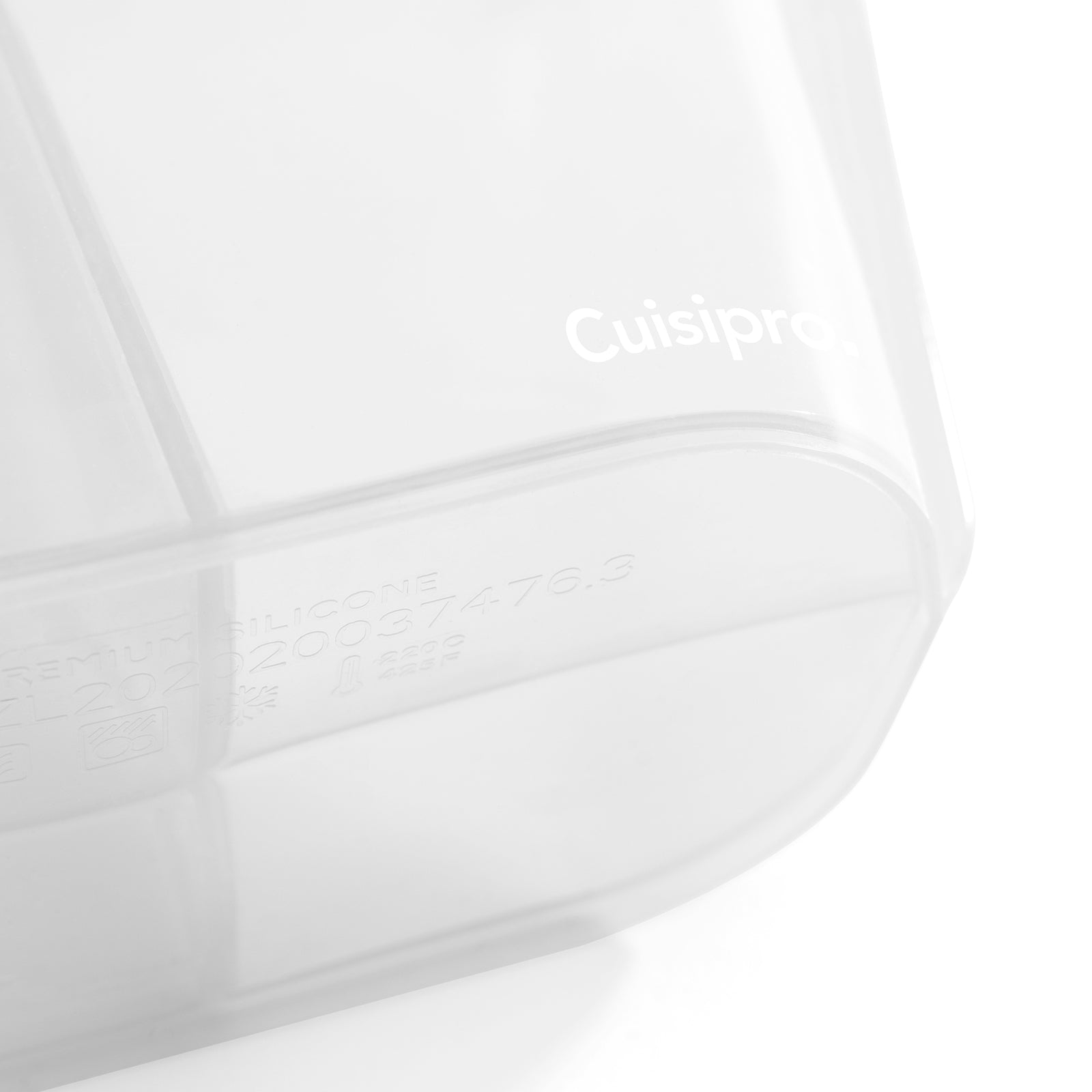 Cuisipro Pack-It Silicone Reusable Stand Up Storage Bag w/Divider, 1300ml/44 oz, Clear