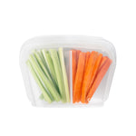 Cuisipro Pack-It Silicone Reusable Stand Up Storage Bag w/Divider, 1300ml/44 oz, Clear