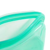Cuisipro Pack-It Silicone Reusable Stand Up Storage Bag w/Divider, 1300ml/44 oz, Green
