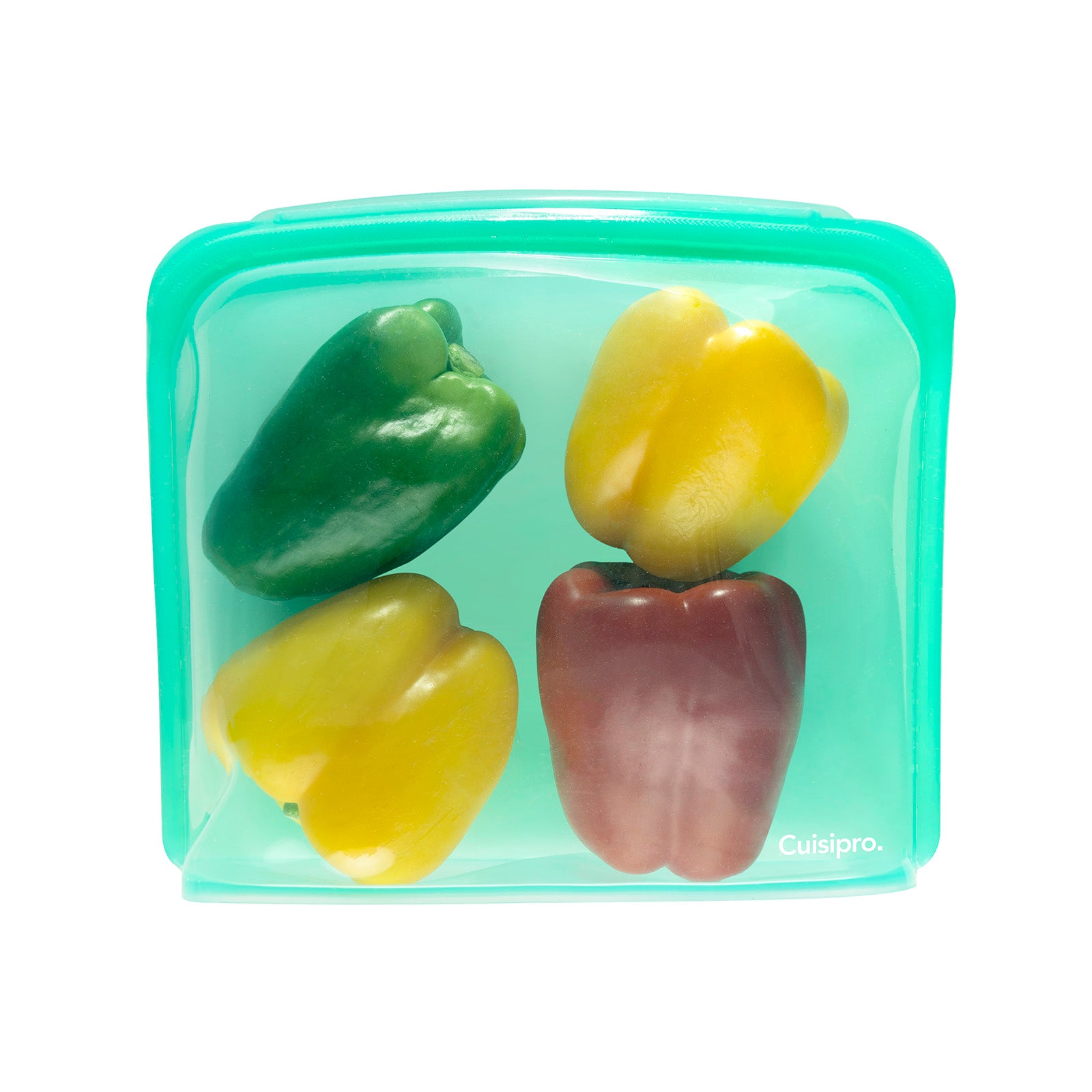 Cuisipro Pack-It Silicone Reusable Storage Bag, 3000ml/101 oz, Green