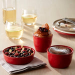 Emile Henry Made in France 8.5 oz Creme Brulee, Set of 2, 5" by 1.5"