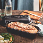Emile Henry Italian Bread Loaf Baker, Charcoal