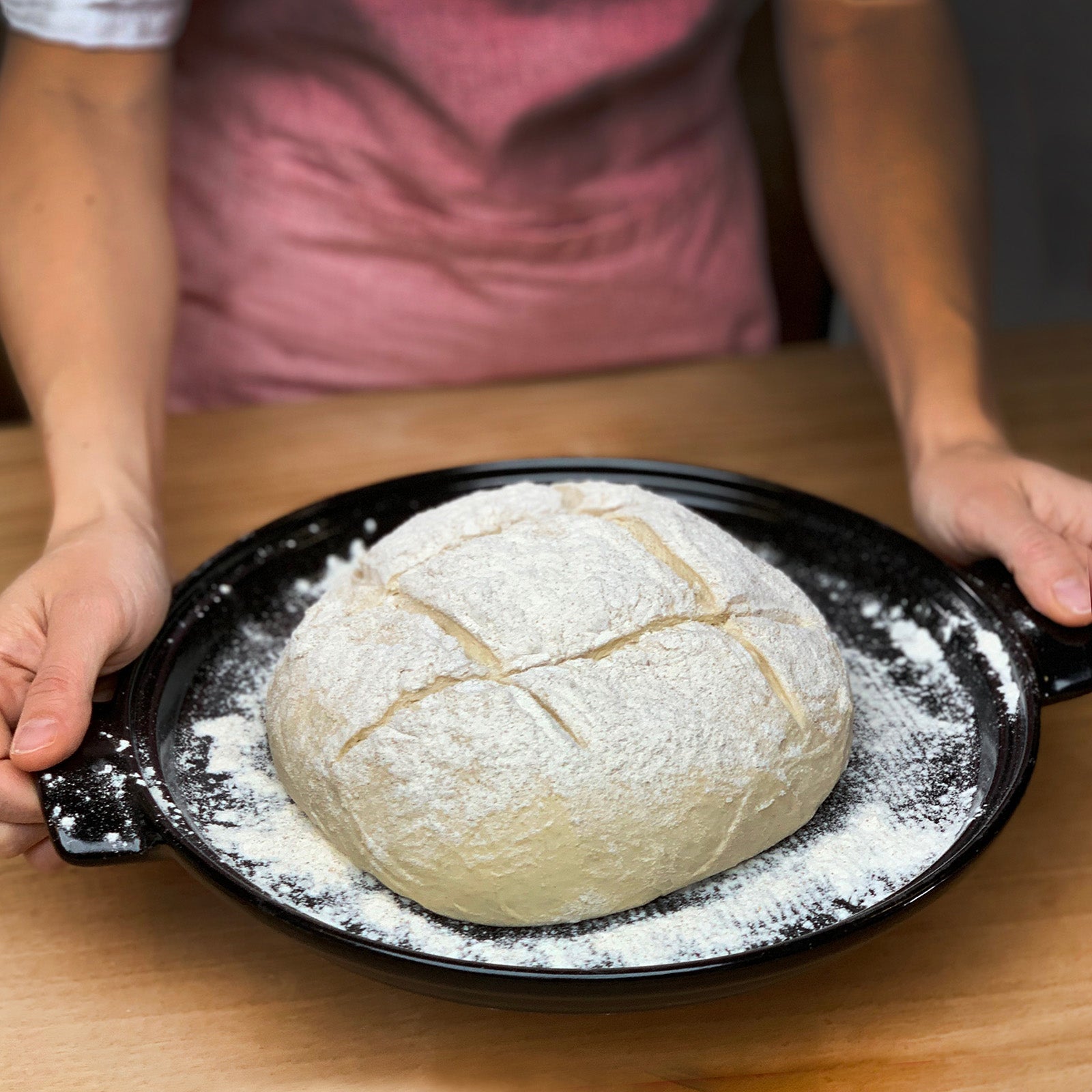 Emile Henry Flame Bread Cloche, Charcoal