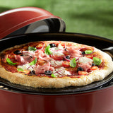 Emile Henry Made in France 14.5-Inch Flame Top Pizza Stone, Charcoal