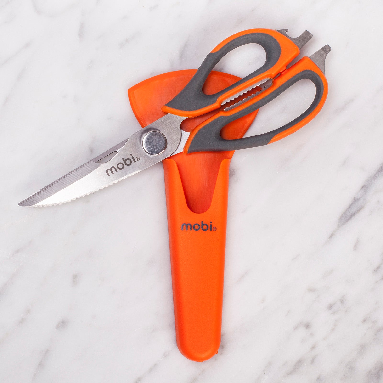 Mobi Super Scissors Multi-Purpose Kitchen and Craft Shears with Storage Sheath