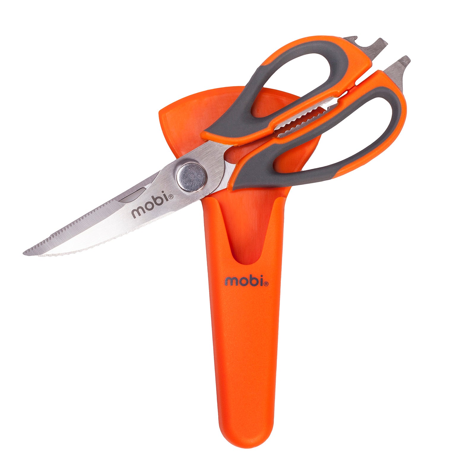 Mobi Super Scissors Multi-Purpose Kitchen and Craft Shears with Storage Sheath
