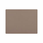 Davanti by Frieling Mattola Placemats Set of 6, Rectangular 16.5 x 12.5 Inch Indoor Outdoor Table Placemats – Taupe