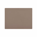 Davanti by Frieling Mattola Placemats Set of 6, Rectangular 16.5 x 12.5 Inch Indoor Outdoor Table Placemats – Taupe