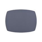 Davanti by Frieling Mattola Placemats Set of 6, Rectangle Plus, 14 x 18 Inch Indoor Outdoor Table Placemats, Stone Marine