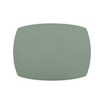 Davanti by Frieling Mattola Placemats Set of 6, Rectangle Plus, 14 x 18 Inch Indoor Outdoor Table Placemats, Mint