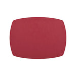 Davanti by Frieling Mattola Placemats Set of 6, Rectangle Plus, 14 x 18 Inch Indoor Outdoor Table Placemats, Earth Red