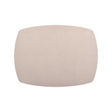 Davanti by Frieling Mattola Placemats Set of 6, Rectangle Plus, 14 x 18 Inch Indoor Outdoor Table Placemats, Silk Gray