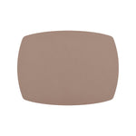 Davanti by Frieling Mattola Placemats Set of 6, Rectangle Plus, 14 x 18 Inch Indoor Outdoor Table Placemats, Taupe