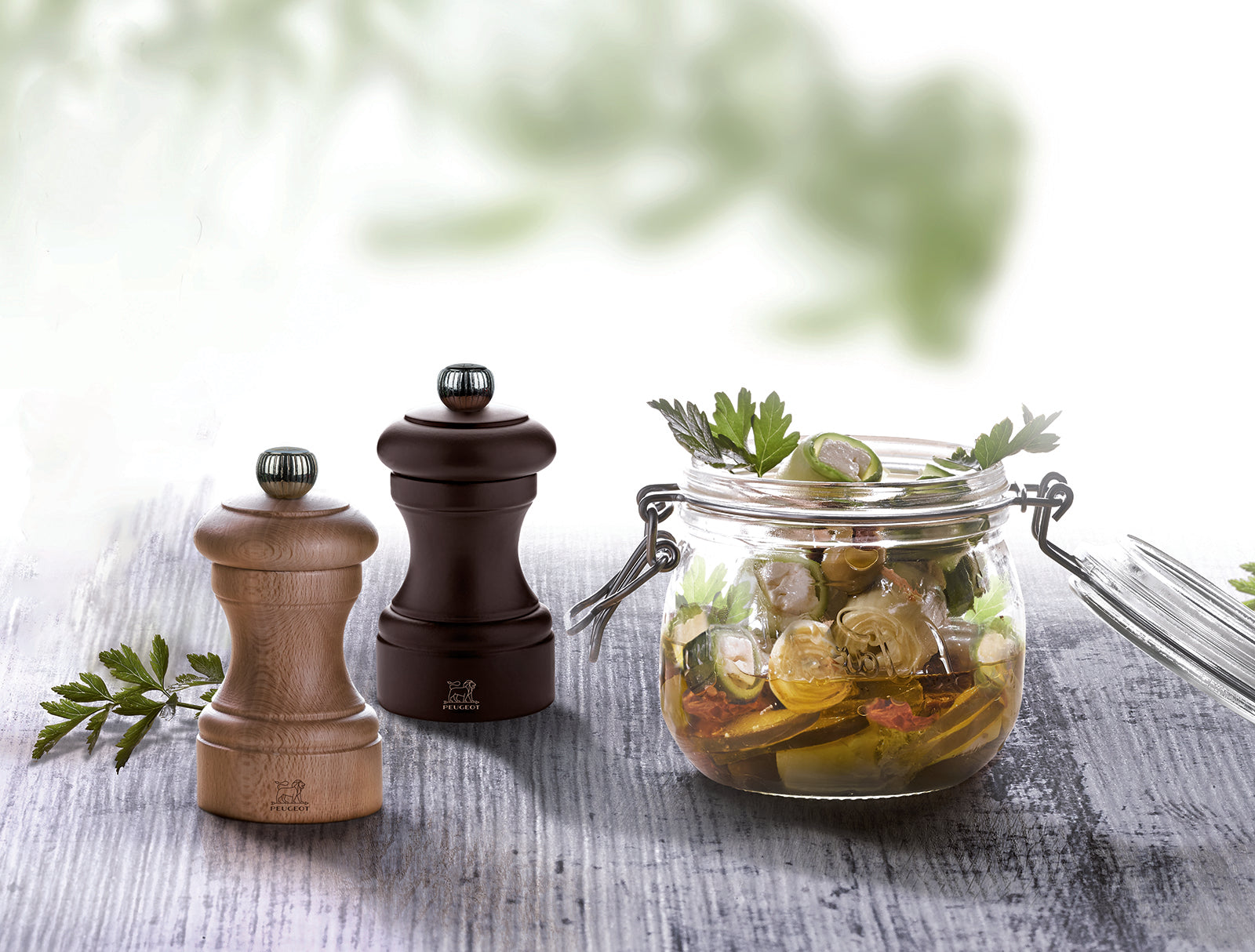 Peugeot Bistro 4-Inch Salt Shaker, Natural