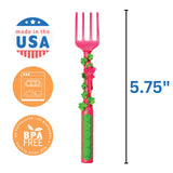 Constructive Eating Set of 3 Garden Fairy Eating Utensils for Kids and Toddlers