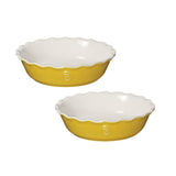 Emile Henry Mini Pie Dish, Set of 2, Leaves