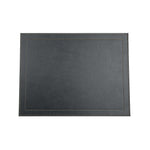 Davanti by Frieling Classic Luxe Placemats Set of 6, Rectangular 16.5 x 12.5 Inch Indoor Outdoor Table Placemats, Black Onyx