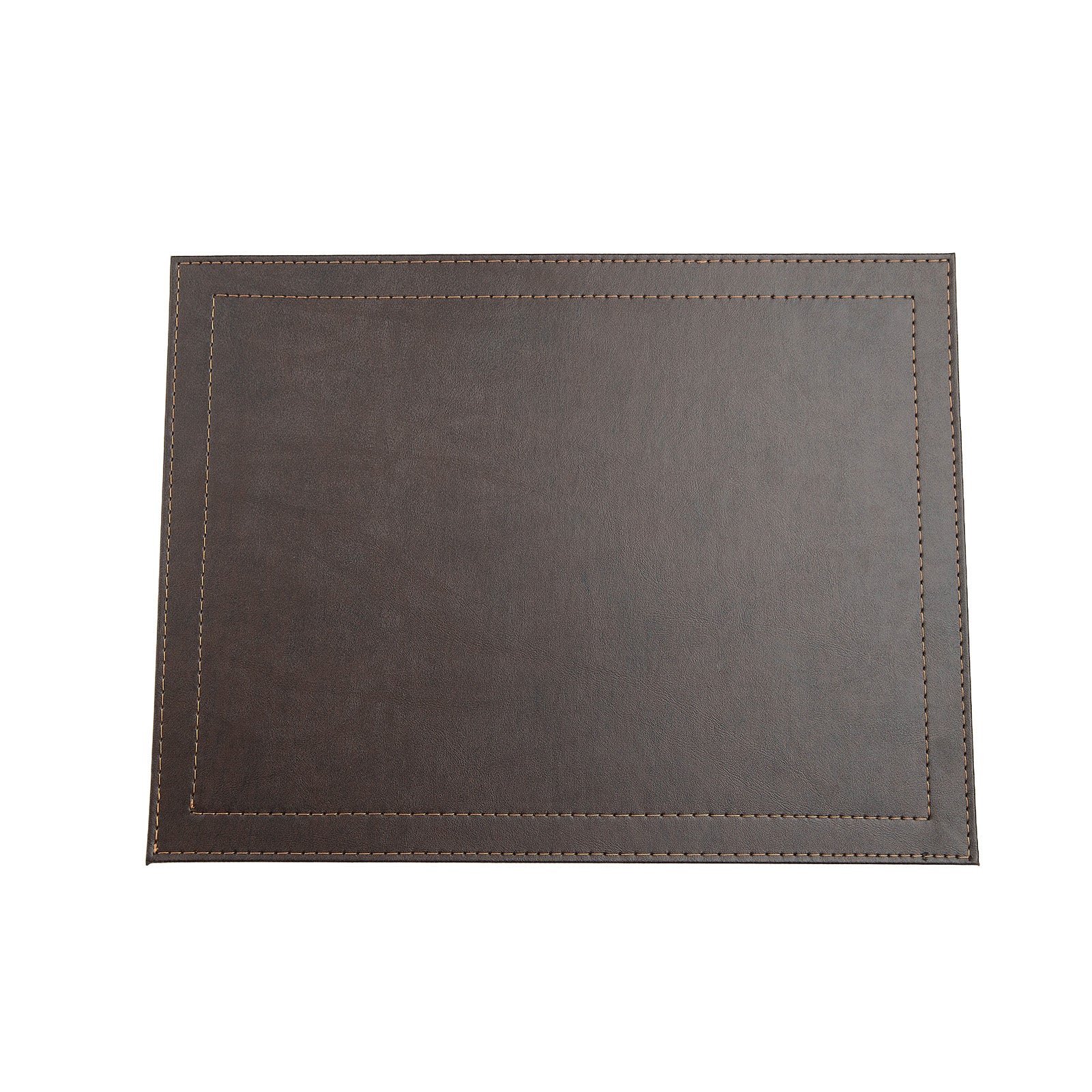 Davanti by Frieling Classic Luxe Placemats Set of 6, Rectangular 16.5 x 12.5 Inch Indoor Outdoor Table Placemats, Brown Obsidian