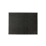 Davanti by Frieling Crocodile Placemats Set of 6, Rectangular 16.5 x 12.5 Inch Indoor Outdoor Table Placemats – Black