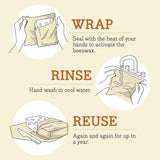Bee's Wrap Cut-to-Size Beeswax Wrap Roll, Botanical