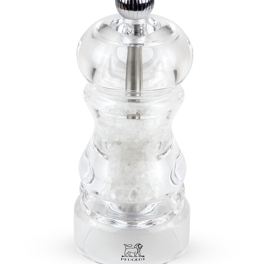 Peugeot Nancy Salt Mill Acrylic, 5-Inch, Clear
