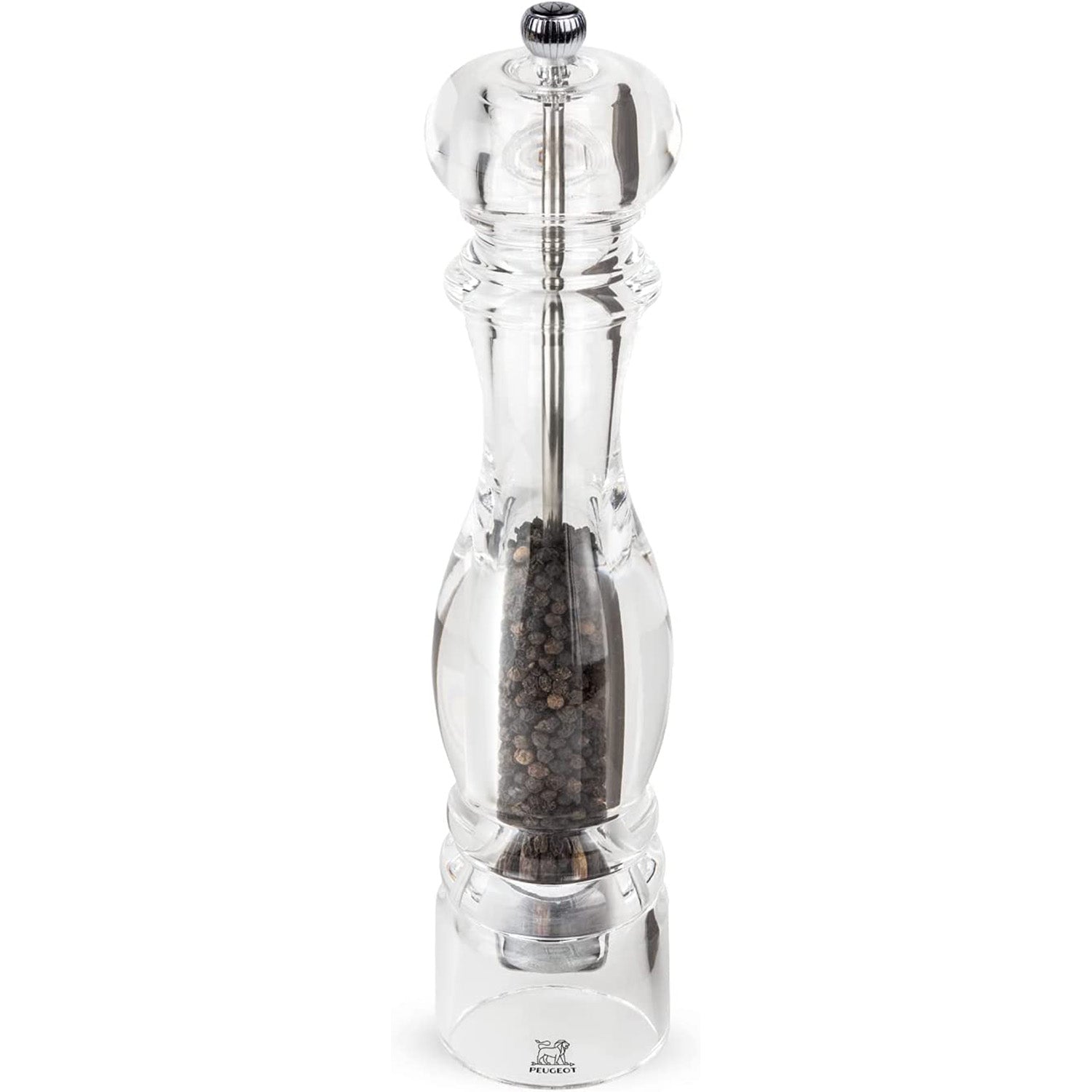 Peugeot Nancy Pepper Mill Acrylic, 12-Inch, Clear