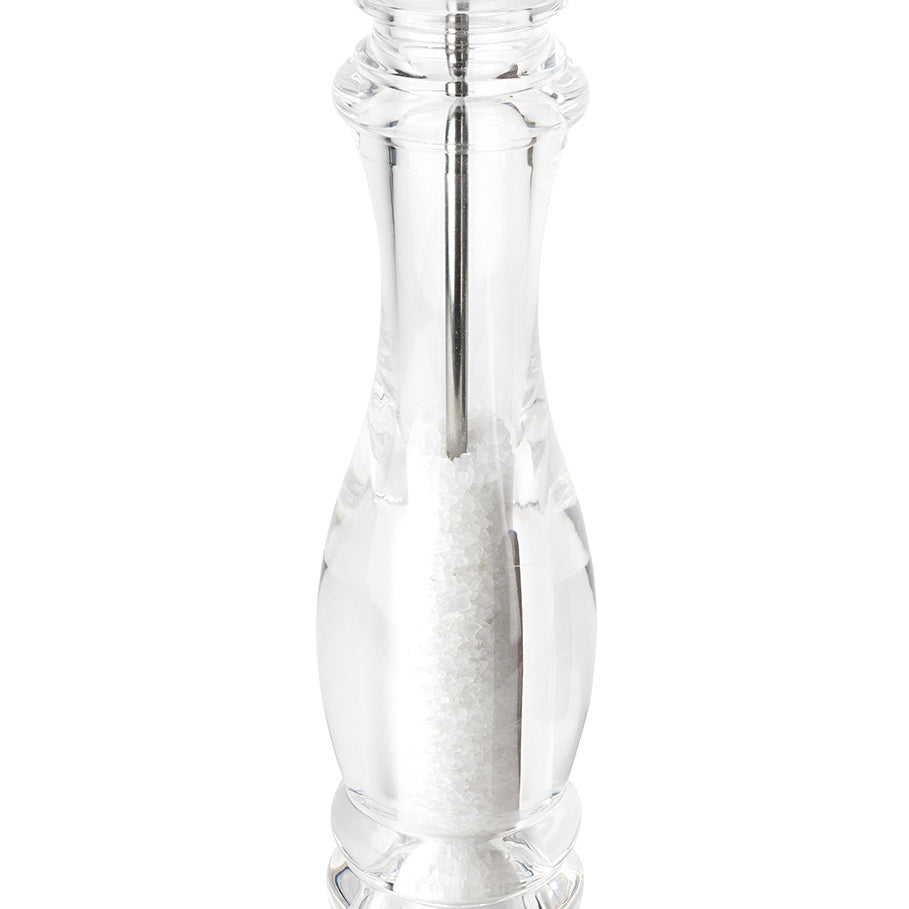 Peugeot Nancy Salt Mill Acrylic, 15-Inch, Clear
