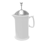 Chantal 28 ounce Ceramic French Press with Stainless Plunger, White