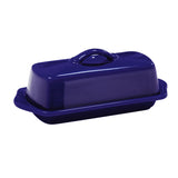 Chantal Full Size Ceramic Butter Dish, 8.5 Inch, Cobalt Blue