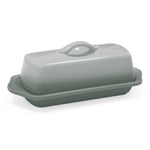 Chantal Full Size Ceramic Butter Dish, 8.5 Inch, Fade Grey