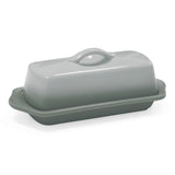 Chantal Full Size Ceramic Butter Dish, 8.5 Inch, Fade Grey