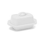 Chantal Mini Ceramic Butter Dish, White