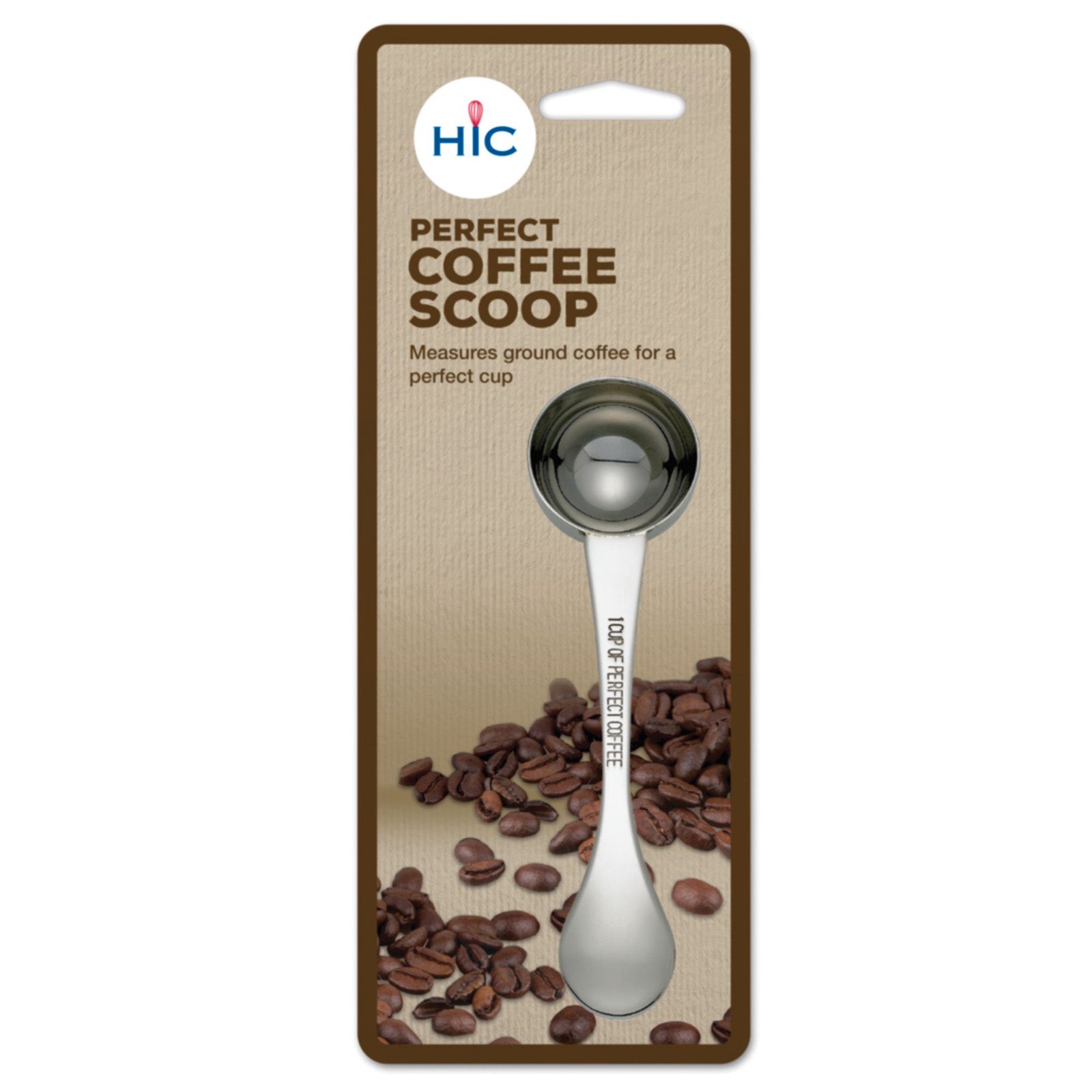 HIC 1 Tablespoon Perfect Coffee Scoop, 18/8 Stainless Steel