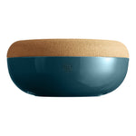 Emile Henry Large Food Storage Bowl, 14.1-Inch, Blue Flame