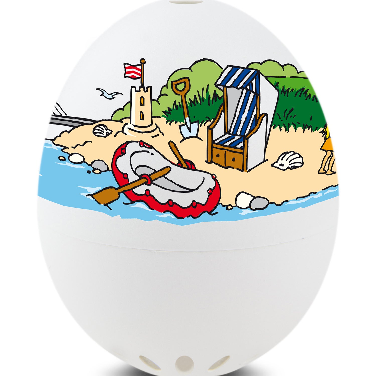 Brainstream Coastal BeepEgg Singing and Floating Egg Timer for Boiled Eggs