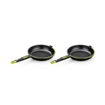 BRA Cookware Foodie Dual Frying Pan Double Skillet for Spanish Omelets & Frittatas, 9.5-Inch