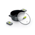 BRA Cookware Life Ceramic Nonstick Stock Pot w/Glass Lid | 8 Inch 3.2 Quart