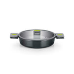 BRA Cookware Life Ceramic Nonstick Sauté Pan w/Glass Lid, 11 Inch, 3.3 Quart