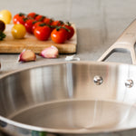 BRA Cookware Signature Stainless Steel Professional Frypan, 8-Inch