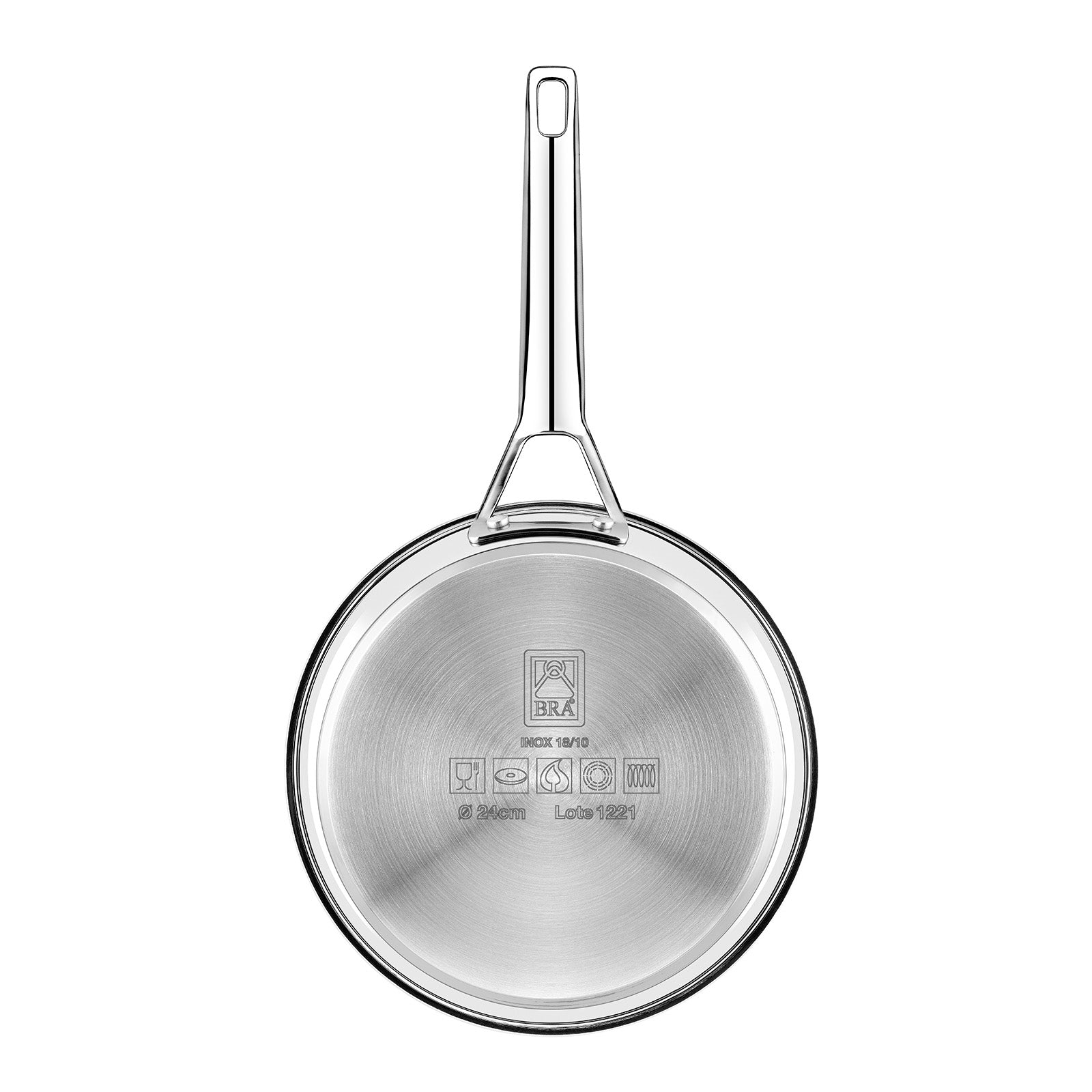 BRA Cookware Signature Stainless Steel Professional Frypan, 9.5-Inch