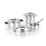 BRA Cookware Signature Stainless Steel Professional Saucepan, 6.3-Inch, 1.3-Quart