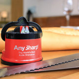 AnySharp Knife Sharpener Pro, Matte Red